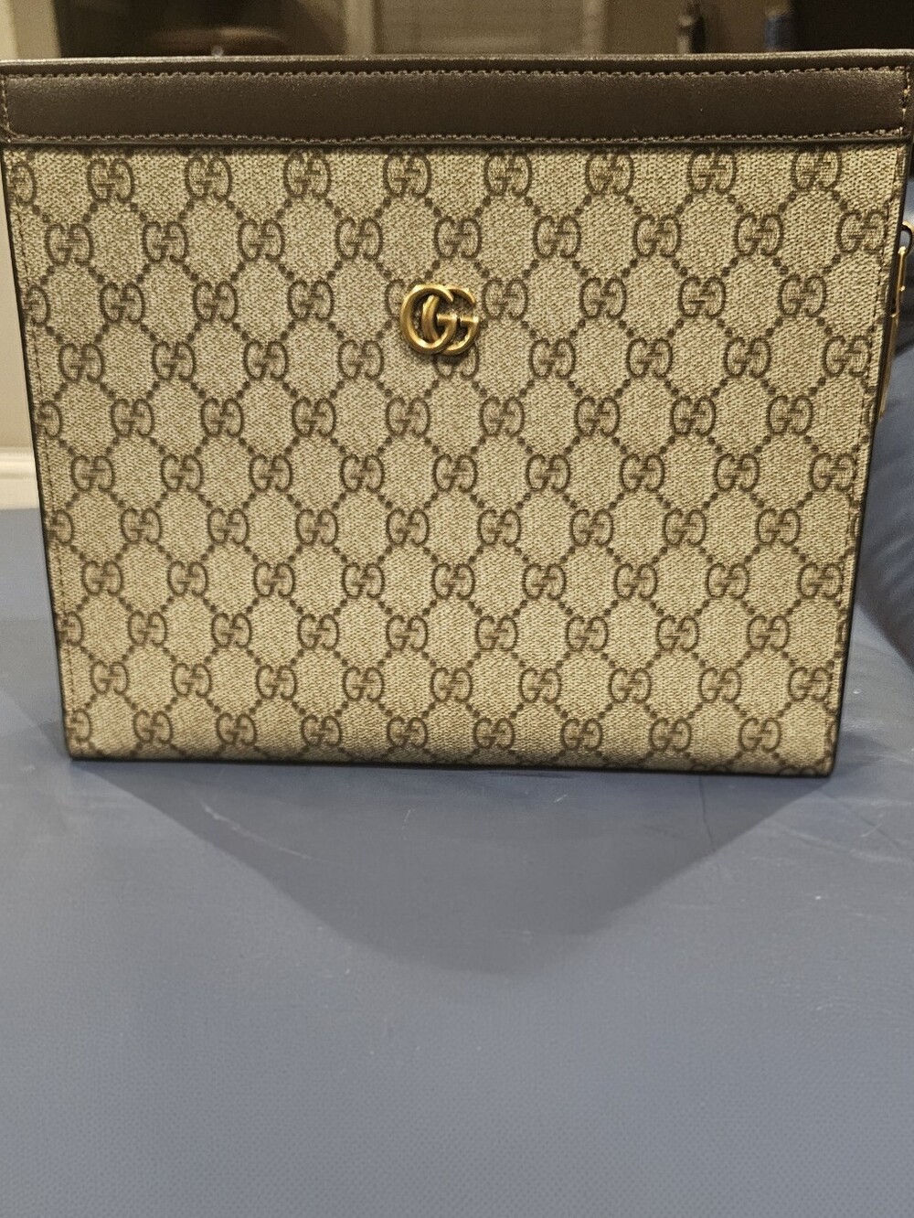 Gucci Beige GG Canvas Shoulder Bag